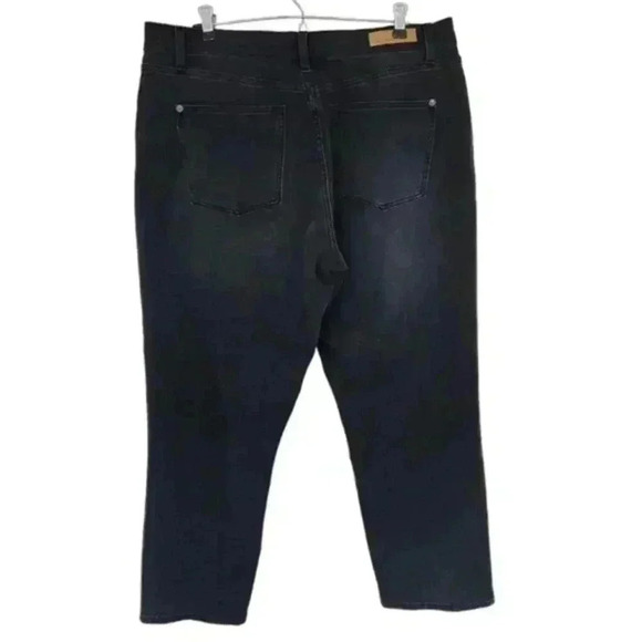 Yoga Jeans Emily Slim Jeans Washed Black High Rise Mom Fit Denim Women's 34 - Picture 4 of 16